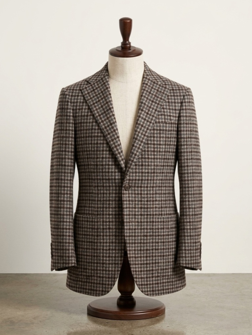 3-Piece Suitsupply Havana Suit in grey/brown check BRAND NEW never worn